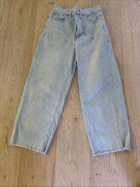 Madewell Light Wash Relaxed Straight Jeans